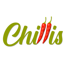 Chillis Takeaway logo.